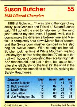 1992 MotorArt Iditarod Sled Dog Race #55 1988 Champion Back